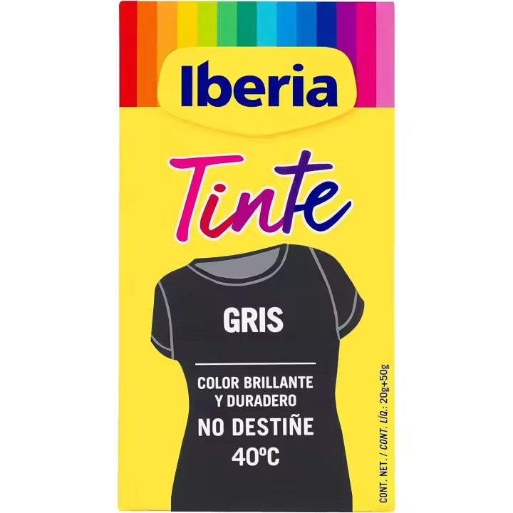 Tinte para Telas Iberia - Gris 40°C | Protege las Telas - 1