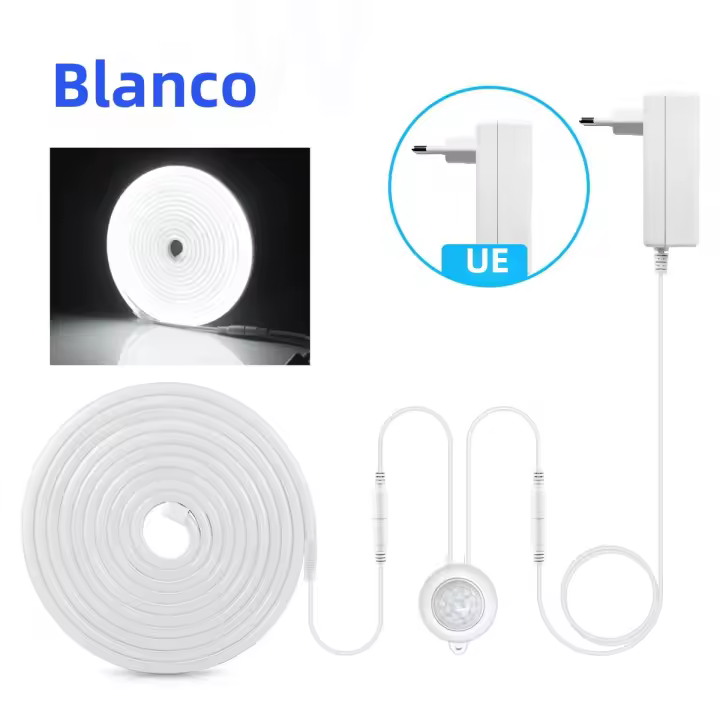 Tira De LED 5m Con Sensor De Movimiento 3m Luz Neón DC 12V Detectores De Movimiento PIR Iluminación Decorativa Para Cocina Y Paredes - 1