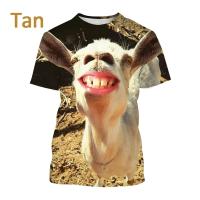 Camiseta De Verano Para Niños Con Estampado 3D De Cordero Y Cabra Camiseta Gráfica De Hombros Cortos Moda Divertida Unisex - details 6