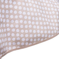 Cofan Mantel Redondo Antimanchas Resinado | Estampado de Topos Blancos| Materiales: 50% algodón y 50% poliéster | Fácil de limpiar | Diámetro: 1,40 m - details 2