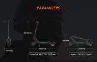 Scooter eléctrico KUKIRIN G2 Master, motor 2*1000 W, batería de 52 V 20,8 Ah, alcance máximo de 70 km, velocidad máxima de 60 km/h, ángulo de ascenso de 20, modo de 3 velocidades, carga máxima de 120 kg, sistema de 8 luces, tiempo de carga de 10-11h - details 20