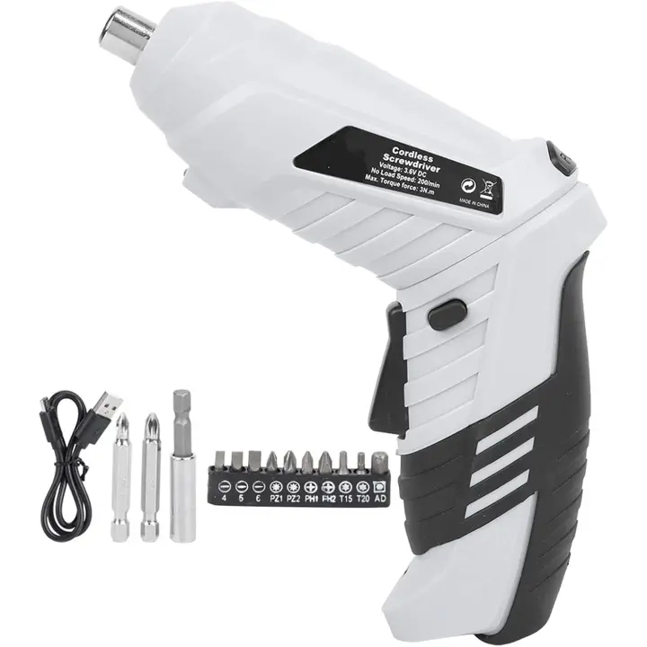 Destornillador Eléctrico Inalámbrico Compacto y Ligero con Función Reversible E Iluminación LED Integrada - 1
