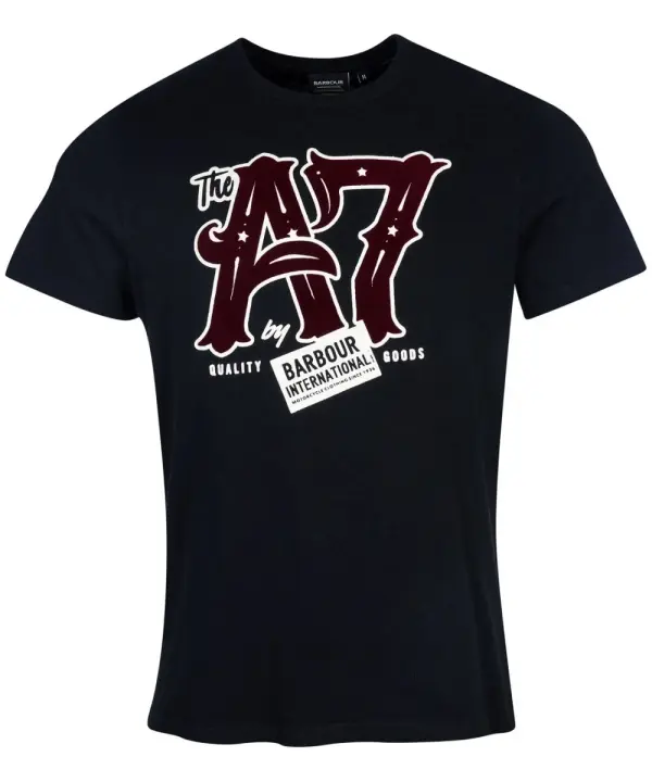 Barbour International Legacy A7 T-Shirt Black - 1