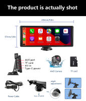 Reproductor Multimedia Para Coche Universal Pantalla Táctil De 10.26'' WiFi Bluetooth Carplay Soporte Android Y Apple Con GPS Y Función De Retroceso - details 1