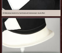 Gorro De Paja Blanca Ancha Para Mujer Gorro Bowler De Lana Acolchada Estilo Fedora Para Fiesta De Té Iglesia Casual - details 12