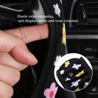 Funda De Volante Para Coche Para Mujer Sin Anillo Interior Antideslizante Y Transpirable De Alta Aesthetic Value Material Knitted - details 2