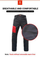 Pantalones De Motocicleta Con Llenado Térmico Resistente a Caídas Para Viajes En Frío Con Protección De Rodilla Removible Unisex - details 1
