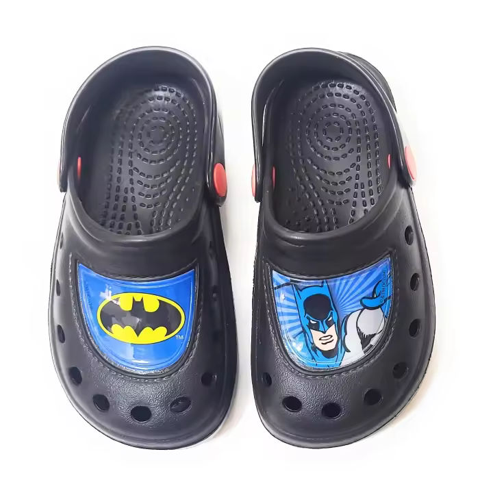 Zuecos Batman para Niños | Zuecos Batman para Playa o Piscina | Zuecos Batman para Gimnasio o estar en Casa | Zuecos Batman Cómodos Unisex - 1