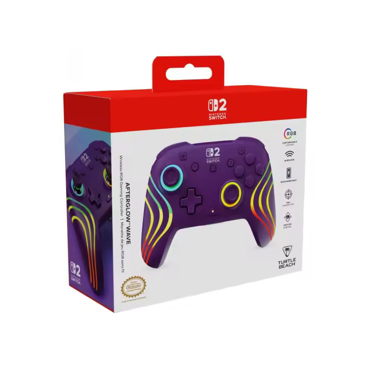 Afterglow Wave Wireless Controller Purple - Mando SWITCH 2 - 1