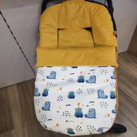 Dydados Saco carro bebé Universal Ecopiel Universal Happy con forro polar - details 3