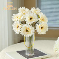 5PCS Decoración De Girasol Chrysanthemum Artificial Silken Colorido Small Daisy Arreglo Floral Para Casa Boda Estilo Girasol Gerbera - details 3