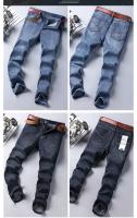 KUBRO Pantalones De Jeans Para Hombre Clásicos Rectos Negocios Azul Negro Elásticos Slim Fit Casual Trabajo Pantalones 29-40 - details 20