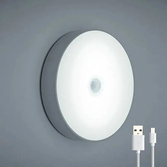 Luz Nocturna LED Recargable USB Con Sensor De Movimiento Para Decoración De Hogar Iluminación Para Dormitorio Escaleras Armario Armario Lampara Contemporánea Con Interruptor Táctil - 1