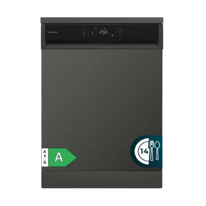 Cecotec Lavavajillas Bolero Aguazero 6800 Dark A de 60 cm, 14 cubiertos, Motor Inverter Plus Duo - 1