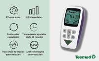 TESMED Fit 5,8 Electroestimulador Muscular para EMS, TENS, Masaje (3 en 1), 22 Programas de los cuales 6 Personalizables, Aliviar El Dolor y Estiular Abdominales, Glúeos, Pecturales - details 4