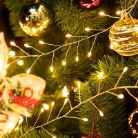 Guirnalda De Navidad LED 3.5/5M Con Luz De Estrella Y Remoto USB Foco De Fierro Con Cable De Cobre Luces De Fiesta En Cadena - details 3