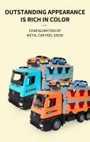 Camión De Carriles Plegables Con 12 Pequeños Coches De Aleación Inercia 80CM Catapult Coche Con Caja De Desplazamiento Juguetes Para Niños Regalo De Navidad - details 6