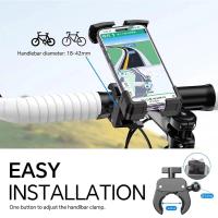 Soporte De Teléfono Para Bicicleta Y Motocicleta Compatible Con iPhone Samsung Y Todas Las Teléfonos Móviles Soporte De Manillar Para Navegación - details 12