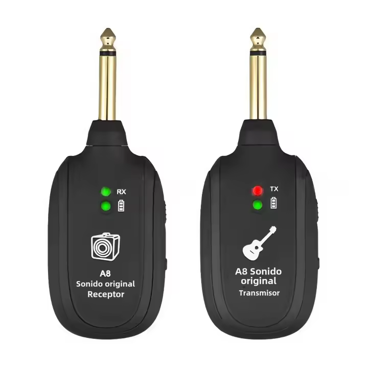 Sistema Inalámbrico De Guitarra UHF Con Transmisor Y Receptor Recargable Accesorios De Instrumentos Musicales Para Electrónicos - 1