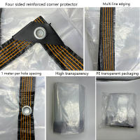 Tarpalina Transparente Impermeable Y Resistente Al UV Para Jardín Cubierta De Lluvia Con Grommets Plástico PVC Duradero Para Camping Terraza Canopy - details 6