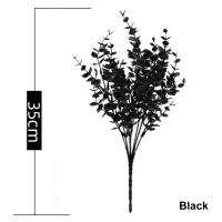 Vine De Eucalipto Artificial Negro Hojas De Eucalipto Decorativas Plásticas Para Decoración De Hogar Fiestas Jardín Propiedades Fotográficas - details 11