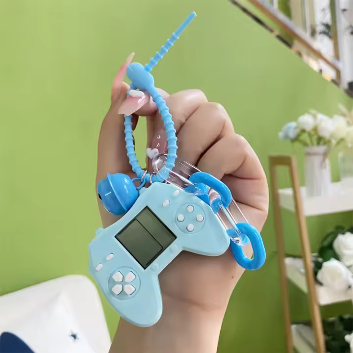 Llavero Creativo Retro Mini Tetris Juguete Divertido Para Niños Colgante Importante Regalo De Vacaciones Llavero Organizador - 1