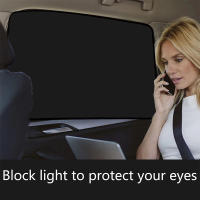 2pcs Cortinas De Sol Para Coche Negro Puro Protección Solar Y Antiglareante Visera Magnética Protectora Contra El Calor Y Los Rayos UV - details 4