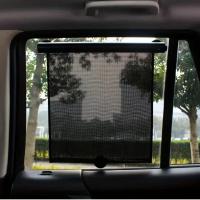 Cortina De Sol Retráctil Para Coche 1pc Cortinas De Ventana Lateral Para Bloquear El Sol Y La Calor Material Plástico Delgado - details 0