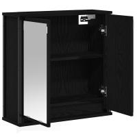 vidaXL Mueble de baño de pared con espejo roble negro 60x21x60 cm - details 2