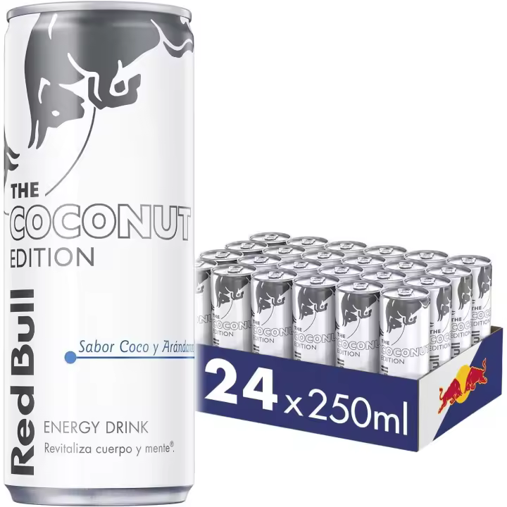 Caja de Red Bull Coco Blanco Bebida Energética - 24 unidades de 250ml - 1