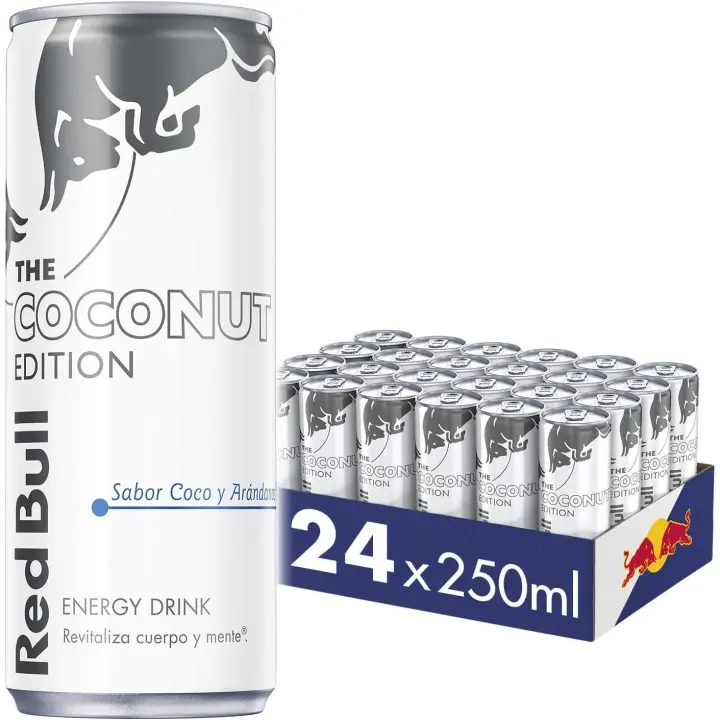 Caja de Red Bull Coco Blanco Bebida Energética - 24 unidades de 250ml - 1