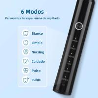 Nueva Cepillo De Dientes Eléctrico Sonic Vibration 2025 Para Adultos Limpieza Profunda 6 Modos Con 4 Cabezas De Cepillo Cuidado Dental Oral - details 3