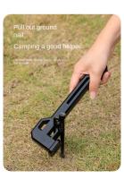 Martillo De Camping Herramienta Antideslizante Y Resistente Para Remolques De Tela De Seda Martillo De Plástico Para Clavos De Tierra Para Acampar - details 4