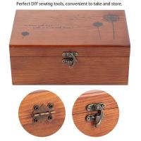Caja De Hilo Y Agujas Vintage Para Costura Organizador De Almacenamiento Para Manualidades Y DIY Caja De Madera Para Mujeres Adultos - details 8