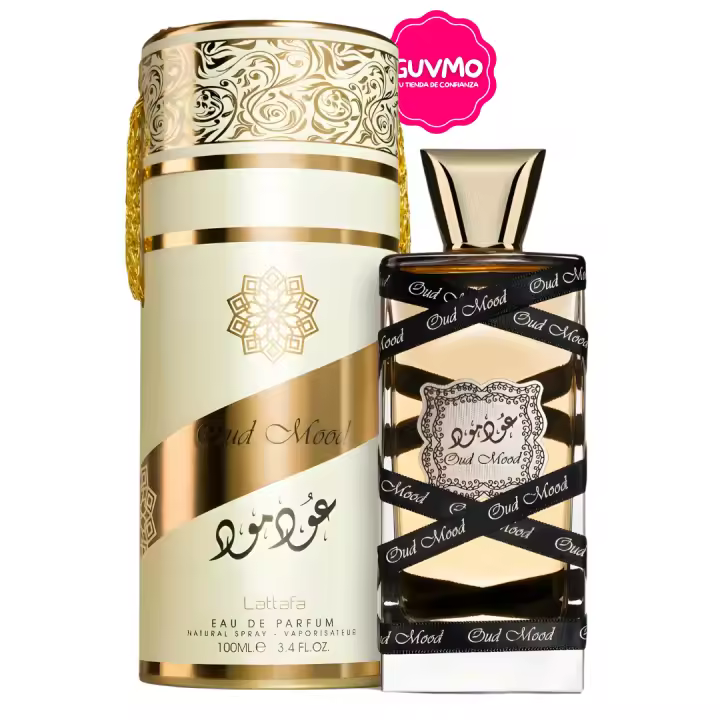 Lattafa Oud Mood Eau de Parfum 100ml – Perfume Unisex Oriental con Notas de Oud, Ámbar y Caramelo - 1