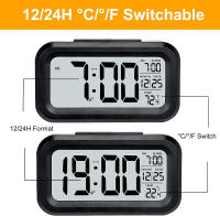 Reloj De Alarma Digital LCD Con Temperatura Y Calendario Reloj De Mesa Para Dormitorio Oficina Baño Potenciado Por Baterías Decoración Del Hogar - details 6