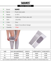 AOLIKES 1Par De Protetor De Rodilla Largo Para Deporte Y Exterior Alivio De Artritis Alta Elasticidad Soporte Calf Leg Protector De Rodilla - details 1