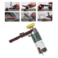 Mini Muela Eléctrica Angle Grinder Con 9 Cinturones De Arena Para Trabajos De Madera Máquina Portátil De 10000/min Para DIY - details 3