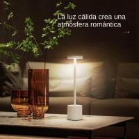 Lámpara De Mesa Recargable Con Sensor De Toque LED Luz Nocturna Sin Cable Para Lectura En Restaurante Hotel Bar Decoración De Dormitorio - details 5