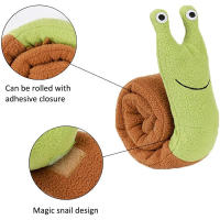 Juguetes Para Perros De Peluche Con Sonido Squeak Snail Interactivos Para Masticar Y Buscar Alimento Juguetes Inteligentes Para Perros - details 5