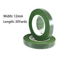 Cinta Floral Para Embalaje De Ramas Y Manualidades De 1/2" X 30Yd En Verde Oscuro Verde Ligero Blanco Y Marrón Para Bodas - details 6