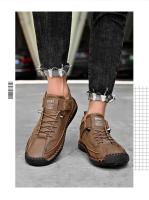 Zapatos De Cuero Para Hombre Hechos a Mano Transpirables Zapatos Casuales Cómodos Para Caminar Sneakers De Marca Lujo Tamaño Grande 38-48 - details 16