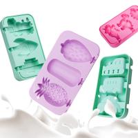 Molde De Helado De Silicona En Forma De Dinosaurio Y Fresa Saludable Para Helados Popsicle Reutilizable Para Hacer Helados En Verano Herramientas Para Cocinar Y Hornear - details 4