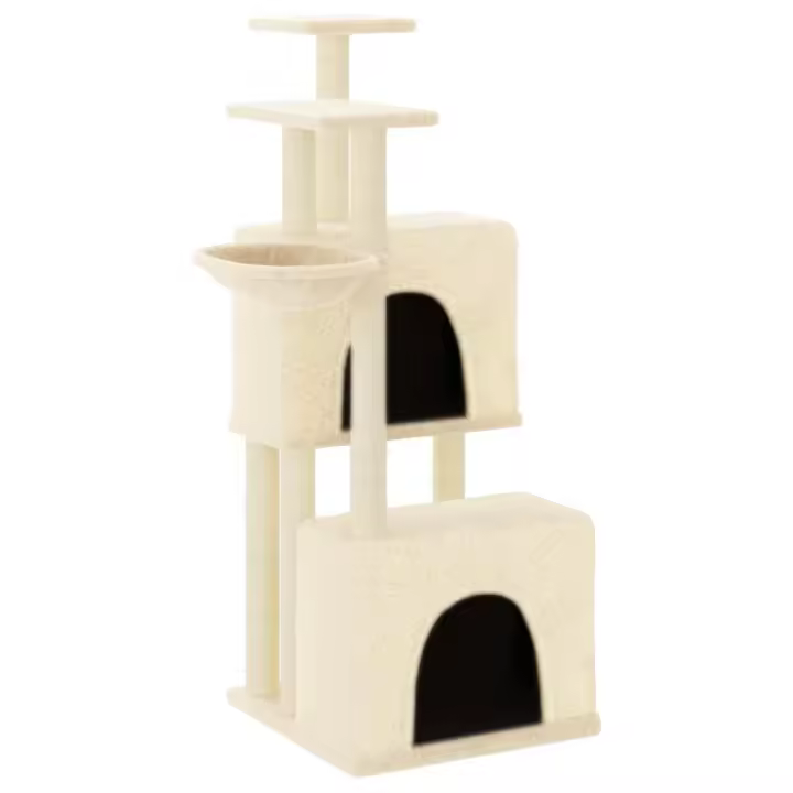 Rascador para Gatos con postes de ISAL crema 122 cm - 1