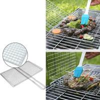 Red De Barbacoa En Color Plata Para Carne Pescado Y Vegetales Herramientas De Asado Resistente Al Calor Con Carrito De Grill Accesorios Para Barbacoa Rotisserie - details 1