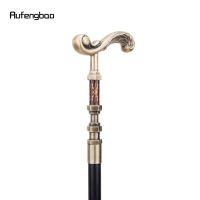 Bastón De Caminar Flor Dorada Decorativo Vampire Cosplay Vintage Moda Halloween Cruzier 93cm Punta De Goma Material De Eje De Acero - details 6