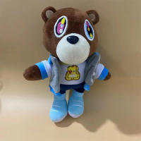 Oso De Peluche Kawaii Kanye Dropout Decoración Para Hogar Y Habitación Regalo De Cumpleaños Juguete Suave De Oso Teddy Estilo Kanye West Graduación - details 0