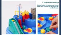 Aventura Automovilística para Niños: Circuito de Tren con Aparcamiento y 2 Coches de Regalo, 23x23x18 cm - details 14
