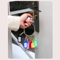 Anillos De Desgarro Con Placas De Nombre Transparentes Para Luggage Y Puertas De Ventana Cuentas De Llave De Plástico Y Metal Unisex - details 4