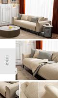 Cubierta De Sofá De Algodón Y Lino Universal Para Todas Las Estaciones Antideslizante Impermeable Para Sala De Estar Cubierta De Polvo Para Muebles - details 21
